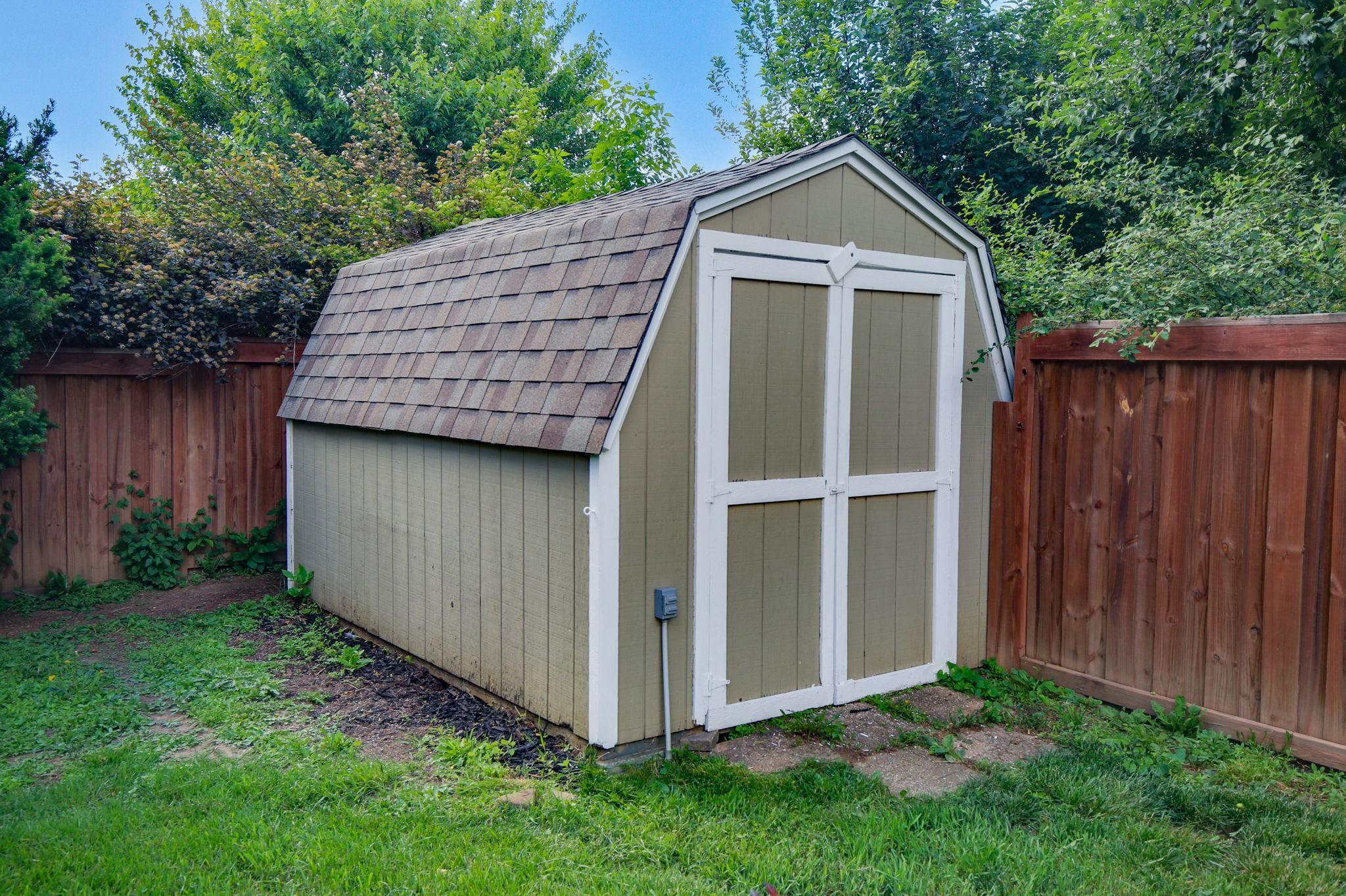 1400 Lia DR Backyard Shed