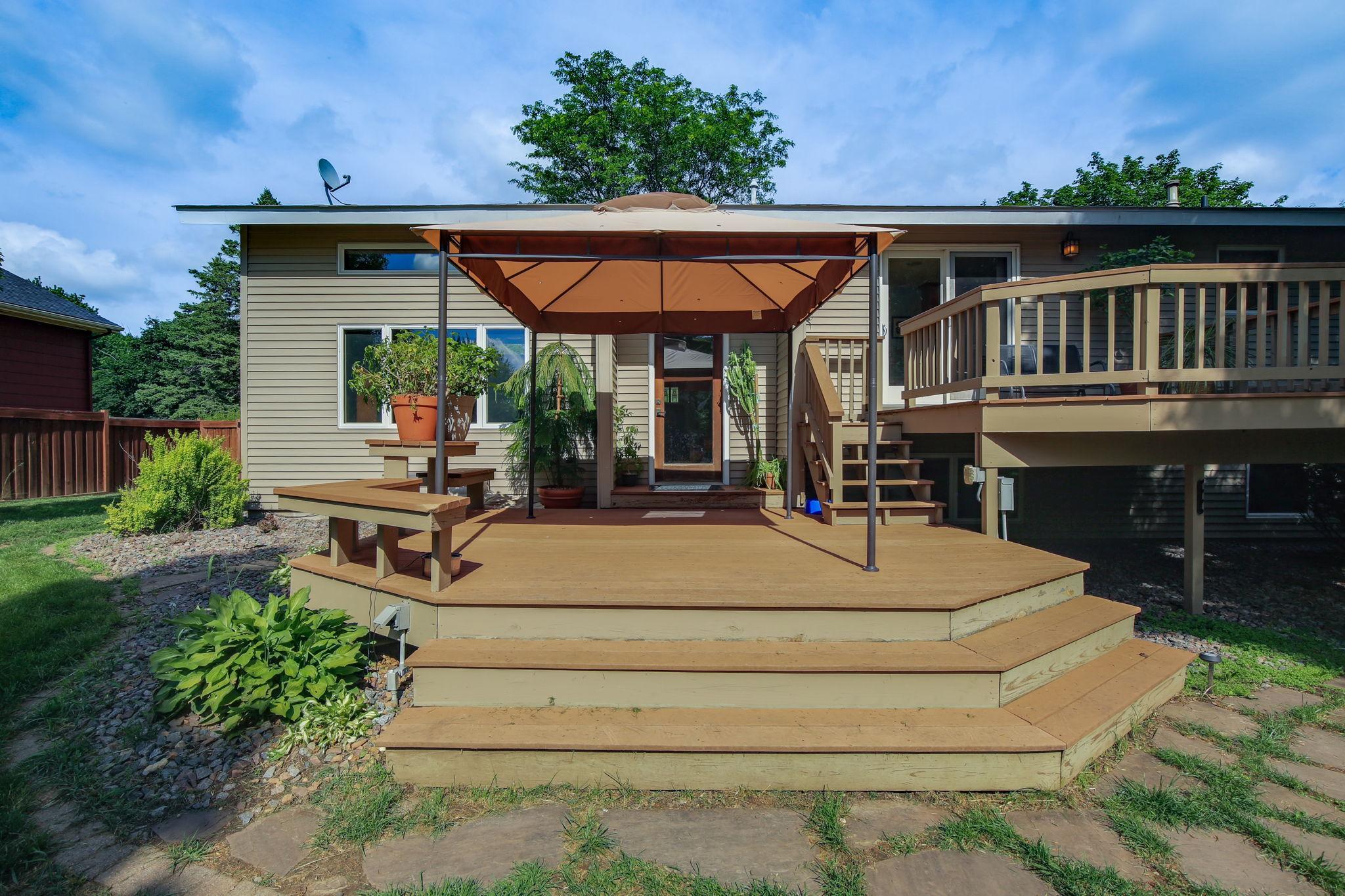 1400 Lia DR Backyard View of Deck 3