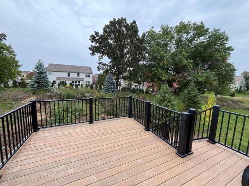 Sip your morning coffee or enjoy an afternoon refreshment on your low maintenance deck!