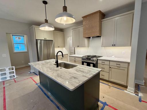 Beautifully designed kitchen with premium upgraded selections