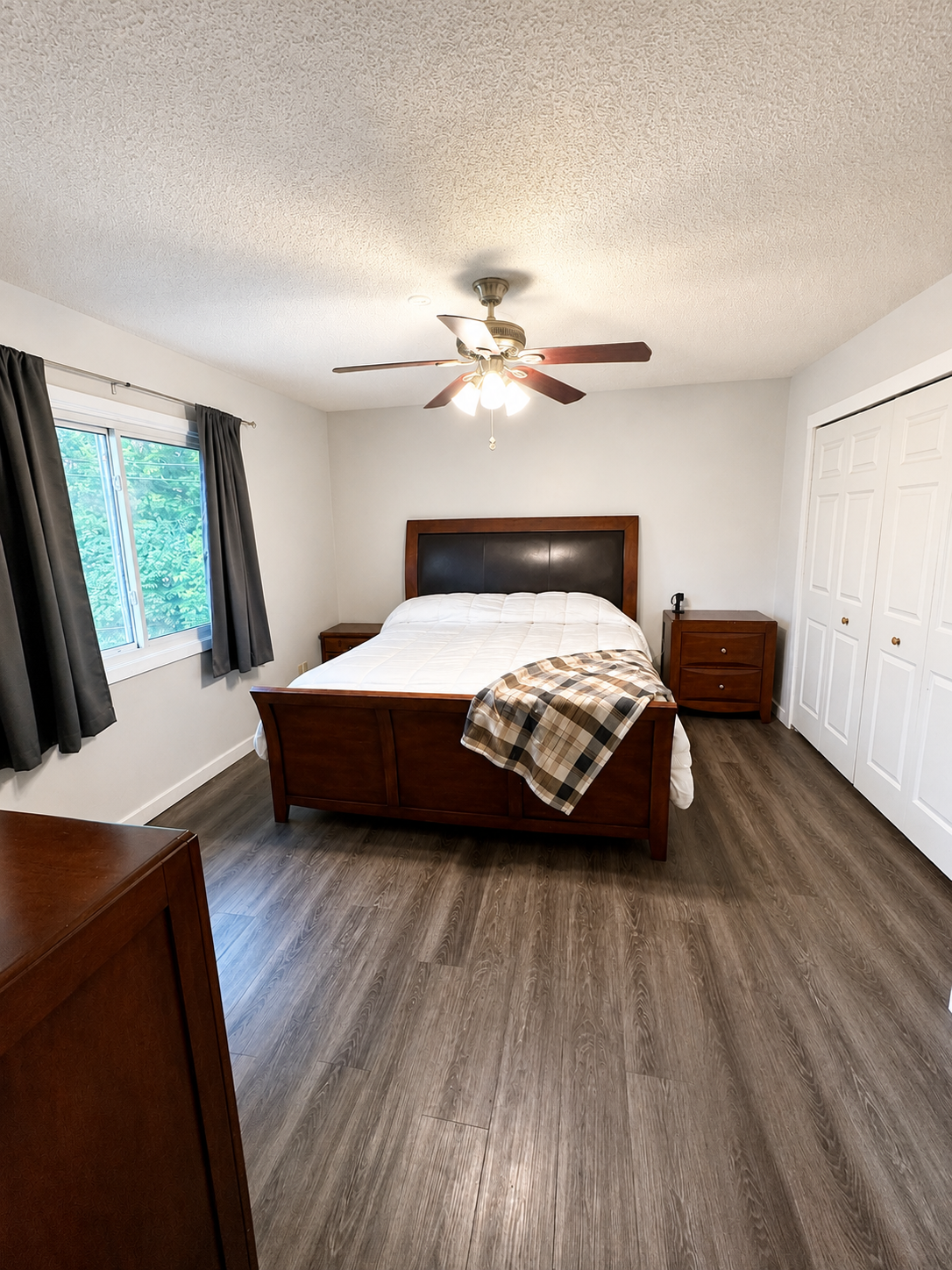 Primary bedroom with pass through bath