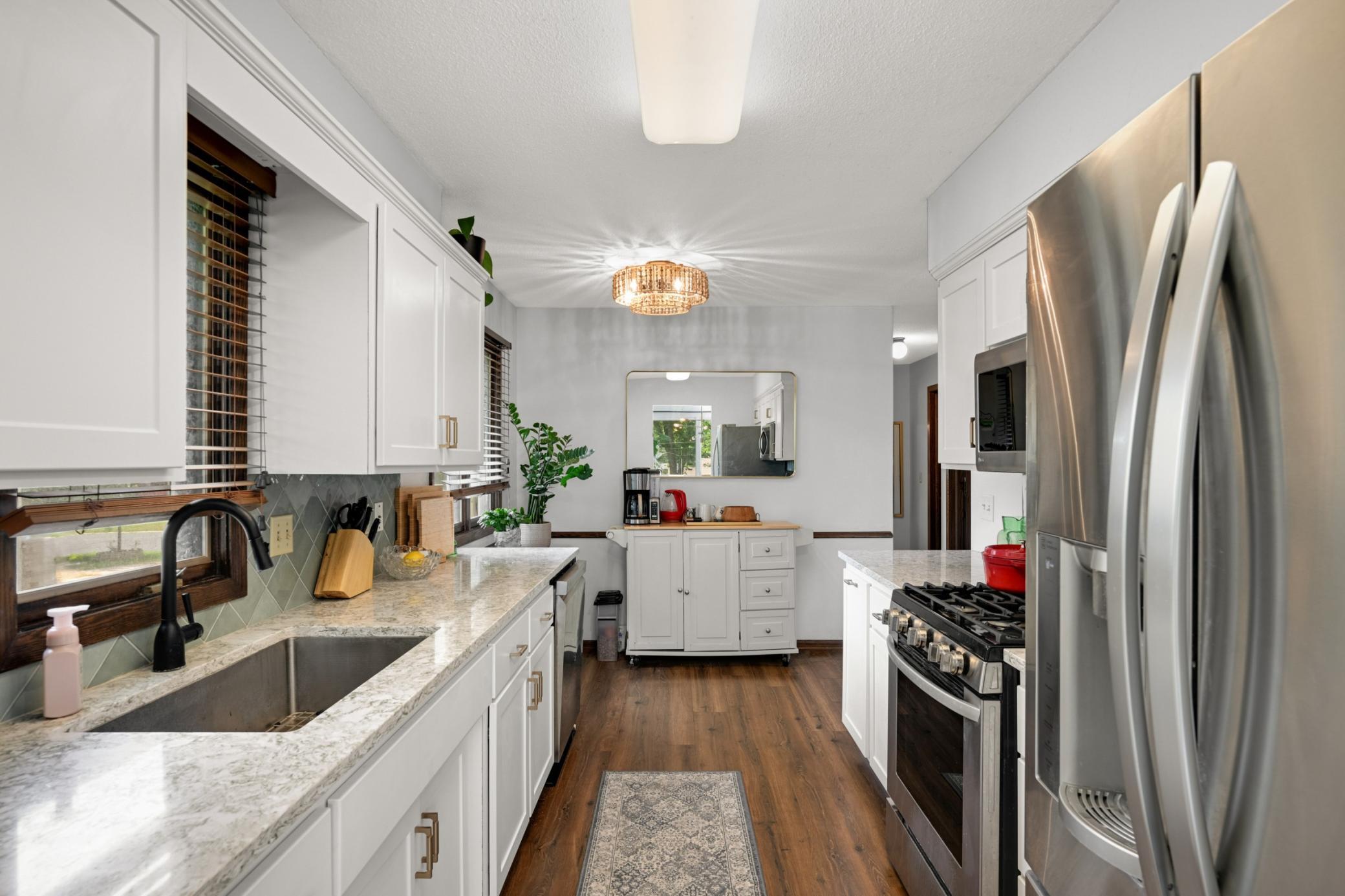 The kitchen.