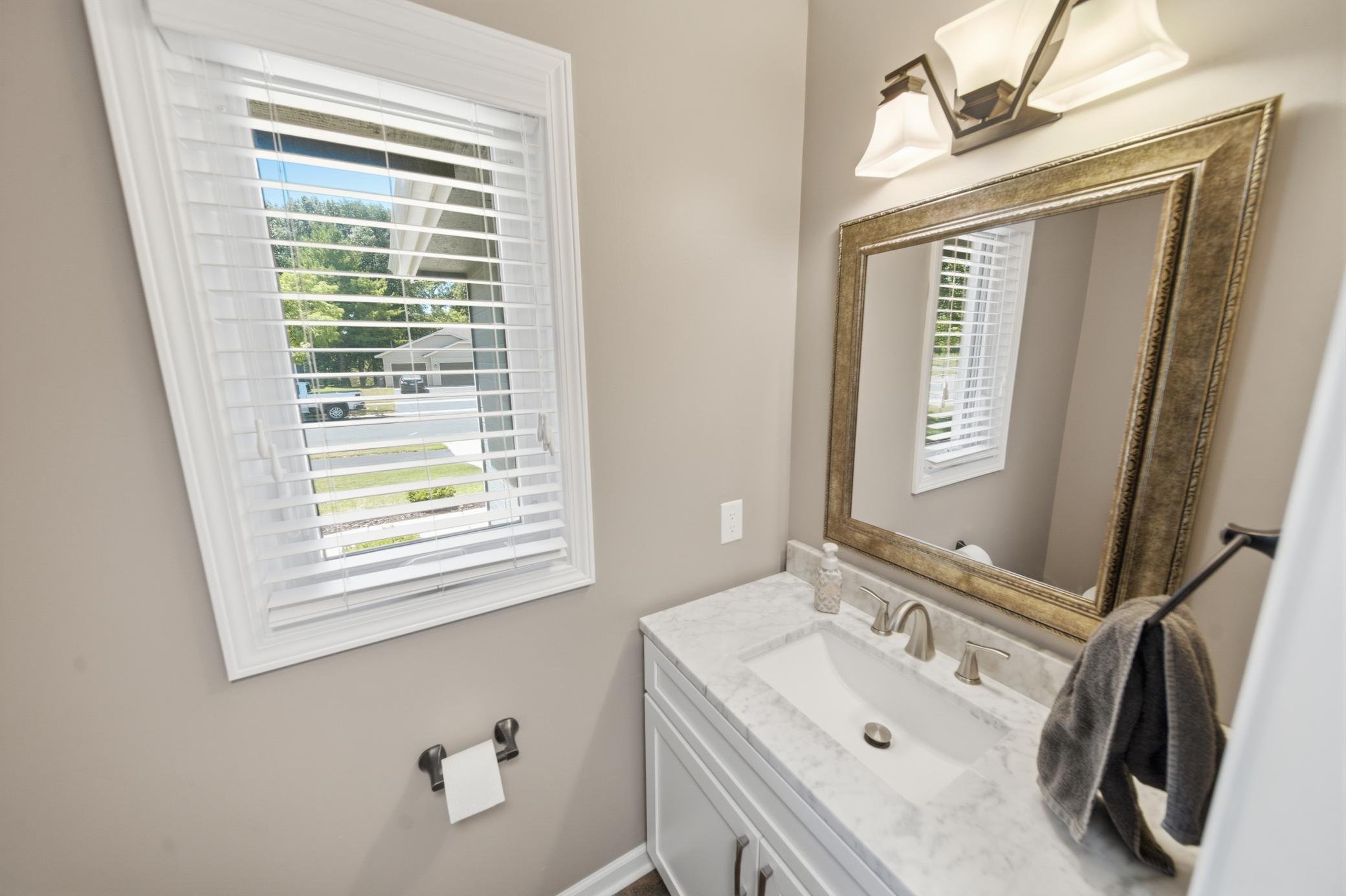 1/2 Bath off of the main level