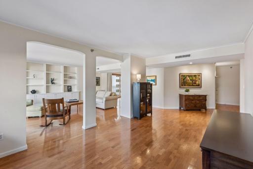 Beautiful hardwood floors and entire unit has been freshly painted.