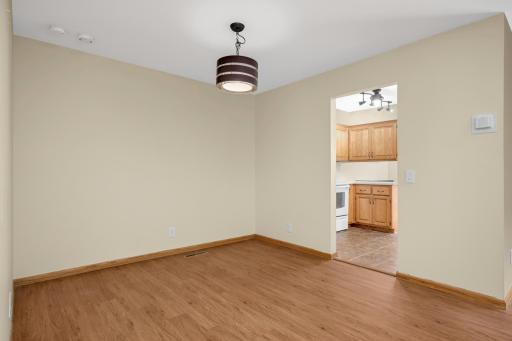 The formal dining room is an awesome room Newer flooring. NOTE almost all newer light fixtures throughout and also replaced is the smoke and carbon monoxide--2 in one. Strob lights installed for hearing impaired.
