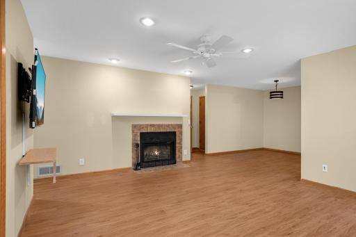 Gas fireplace for cozy evenings. Newer floor in Dining room and living room