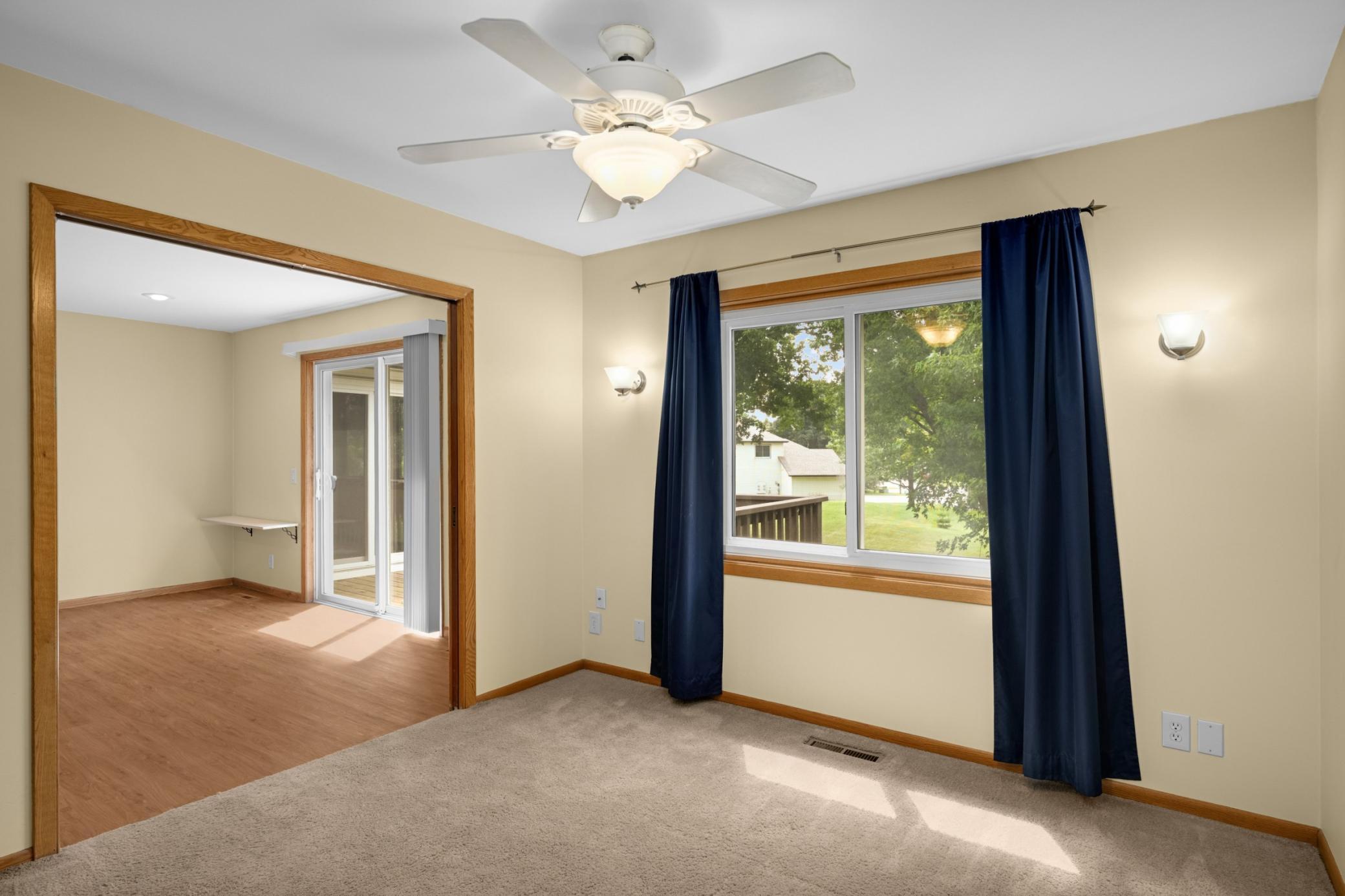 Another view of the den off of the living room.