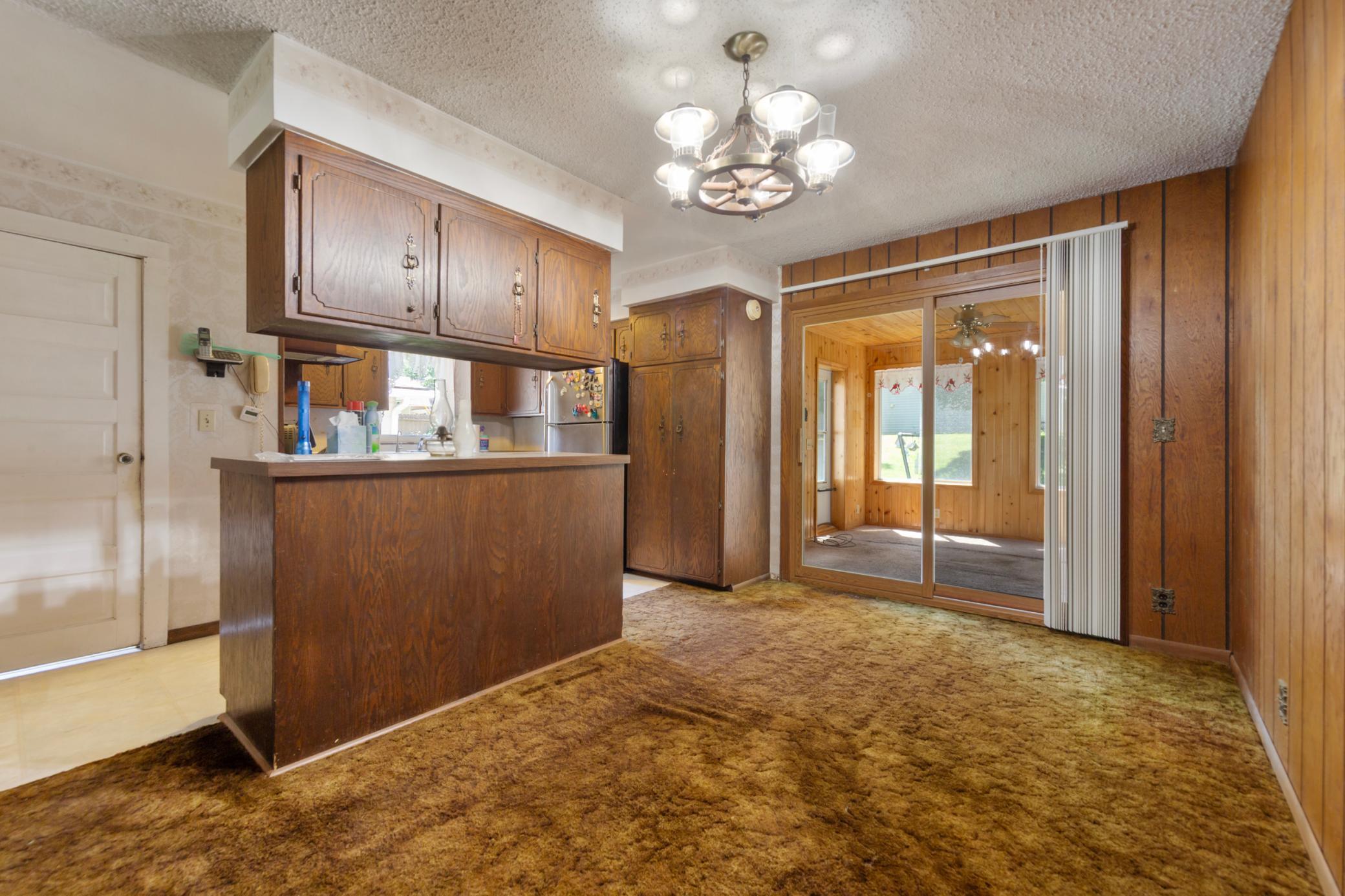 Dining room with access to 3 season porch