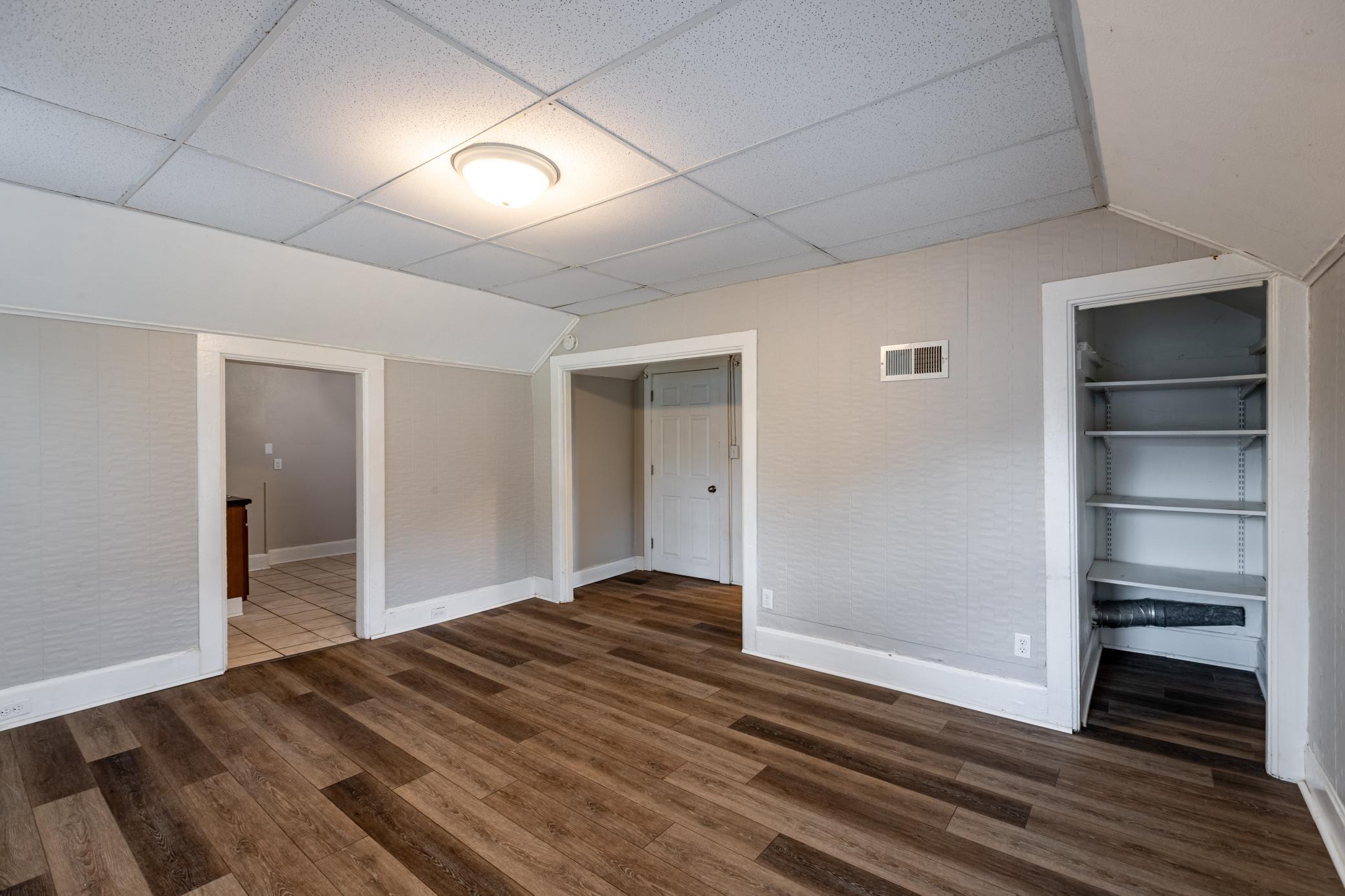 Spacious living area - upper unit