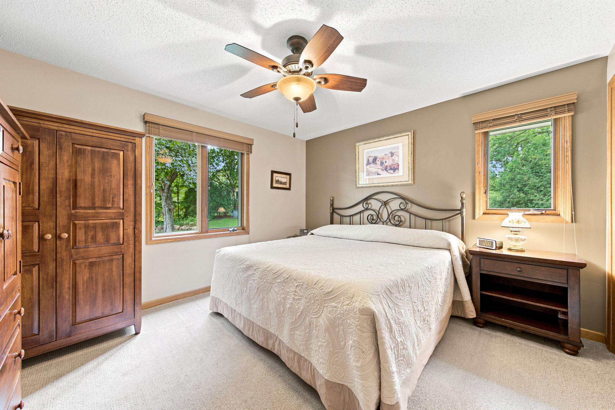Large Primary Bedroom with huge closets!