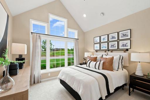 Open and bright guest bedroom