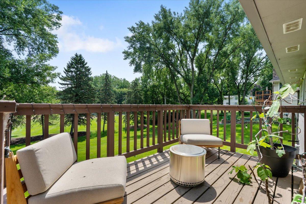 Deck Overlooking Your Spacious Backyard
