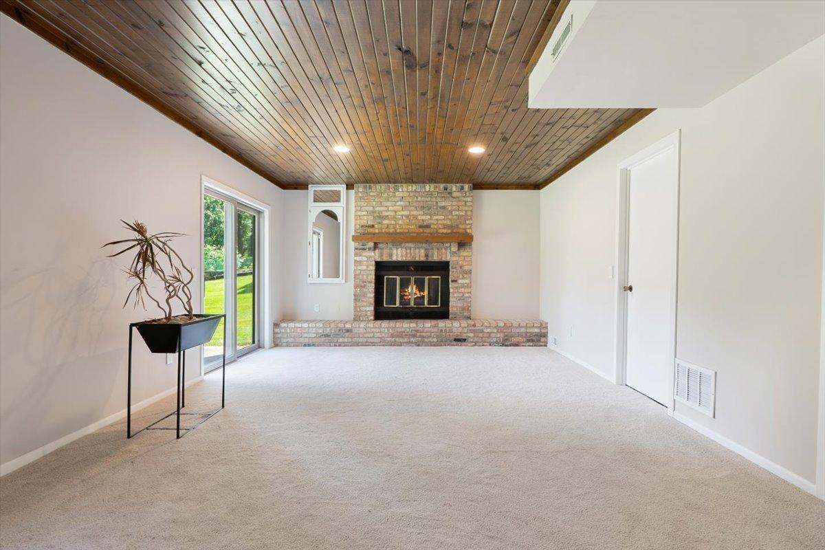 Lower Level Family Room with Access to Backyard