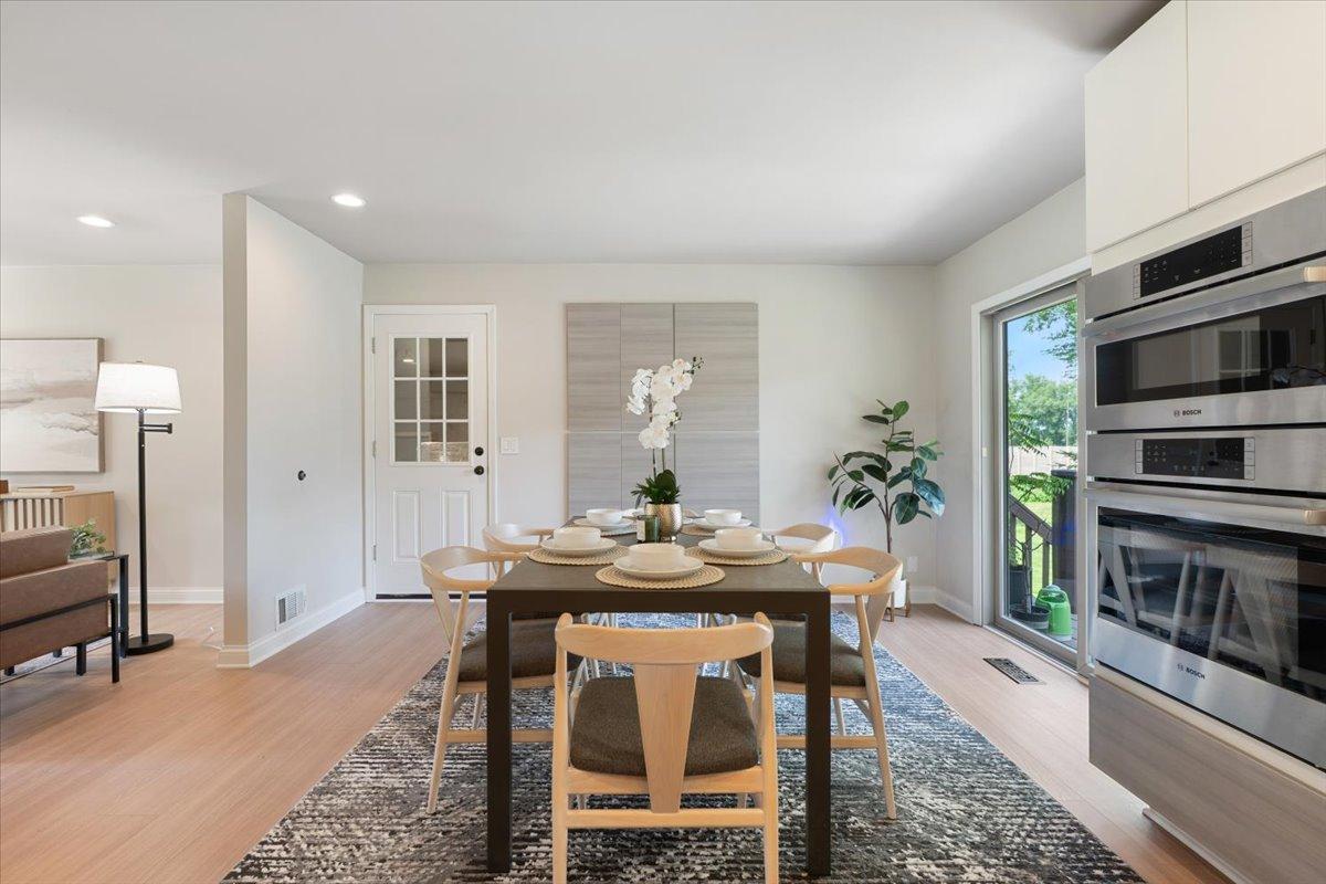 Dining With Easy Access to Attached Garage