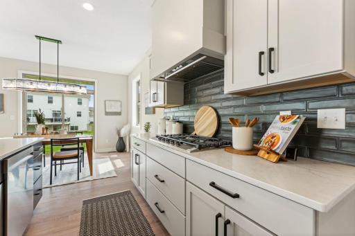 Spacious kitchen/dining area.