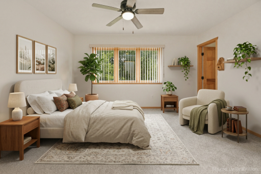 Primary Bedroom Virtually Staged