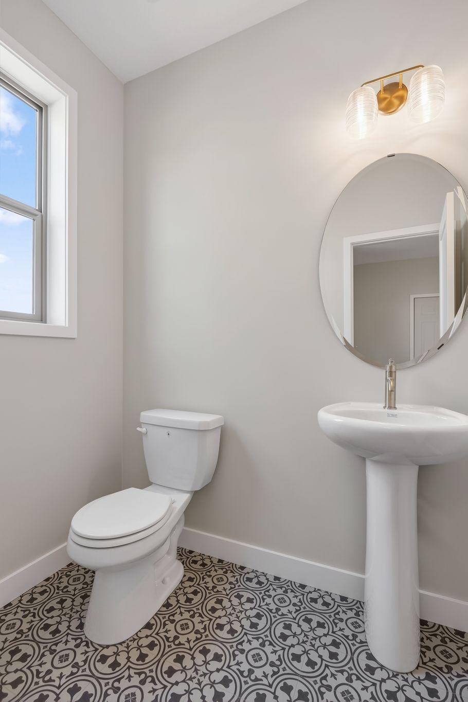 Cute 1/2 bath on main floor