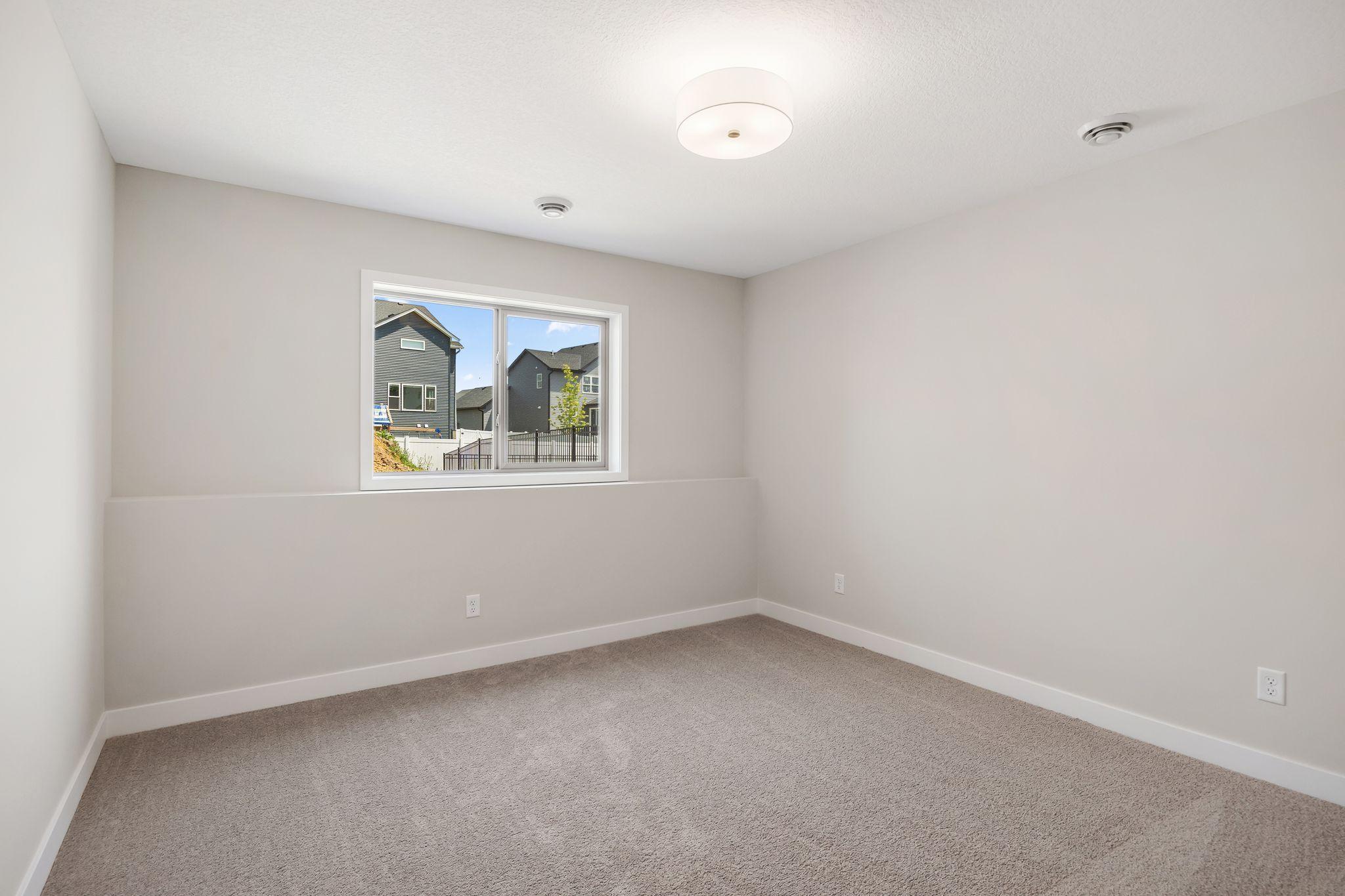 Nice window in the lower level bedroom.