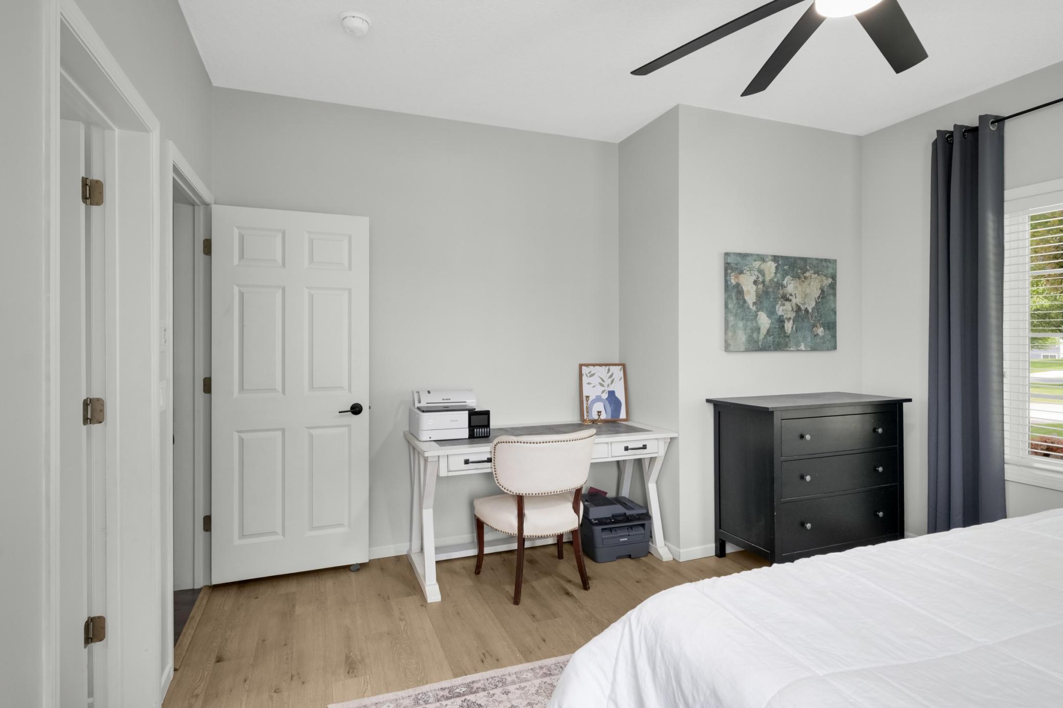 Flex bedroom could also be used as main floor office.