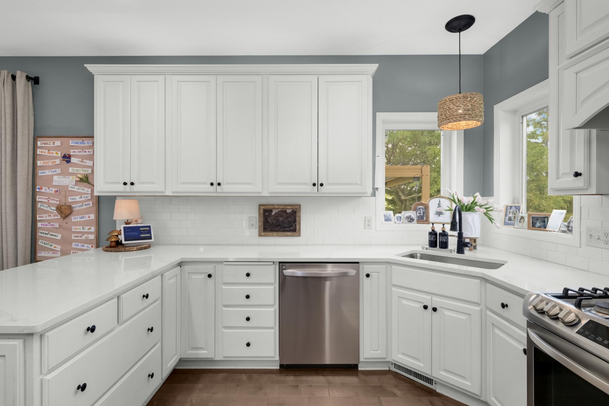 View of kitchen.
