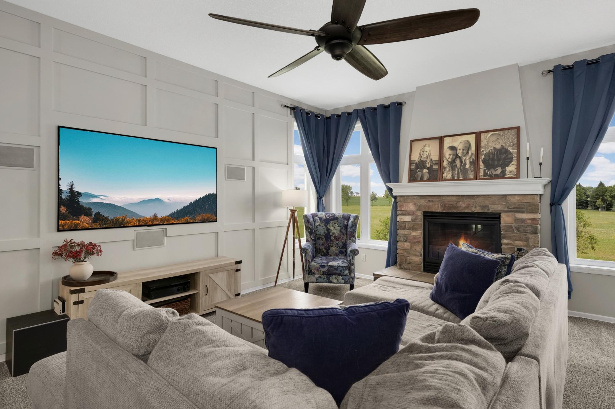 Family room with great views!