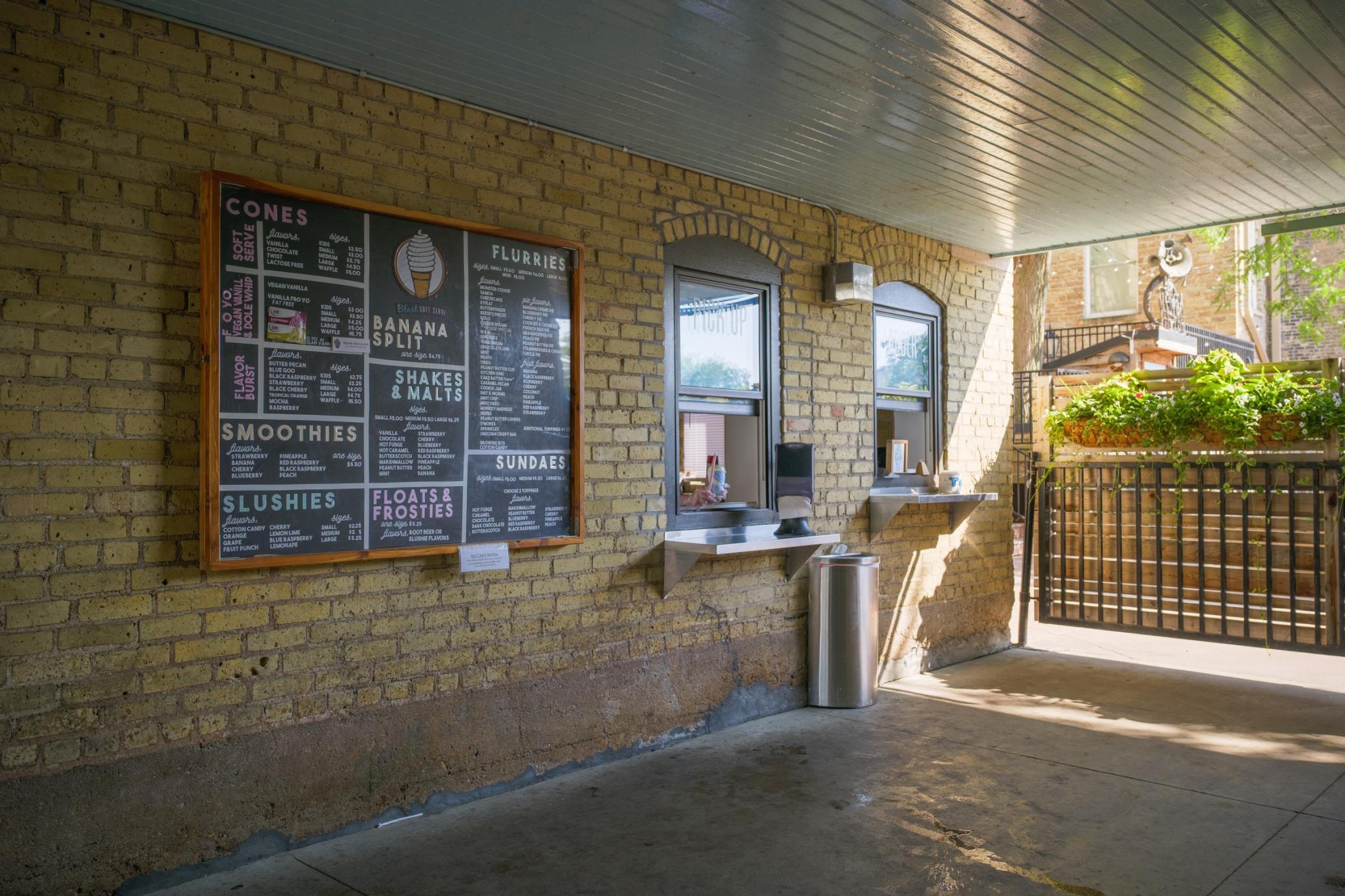 The blast ice cream shoppe is a local favorite!