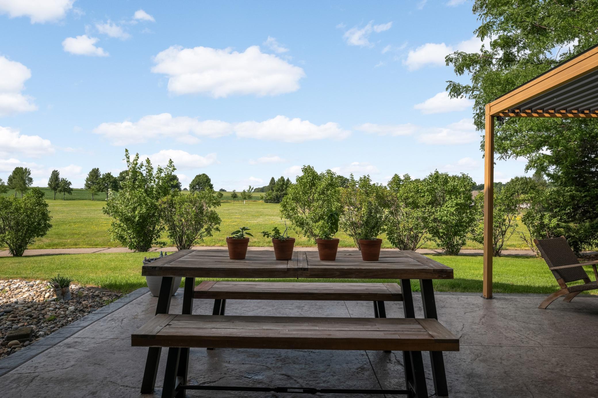 Patio space and views in your back yard.
