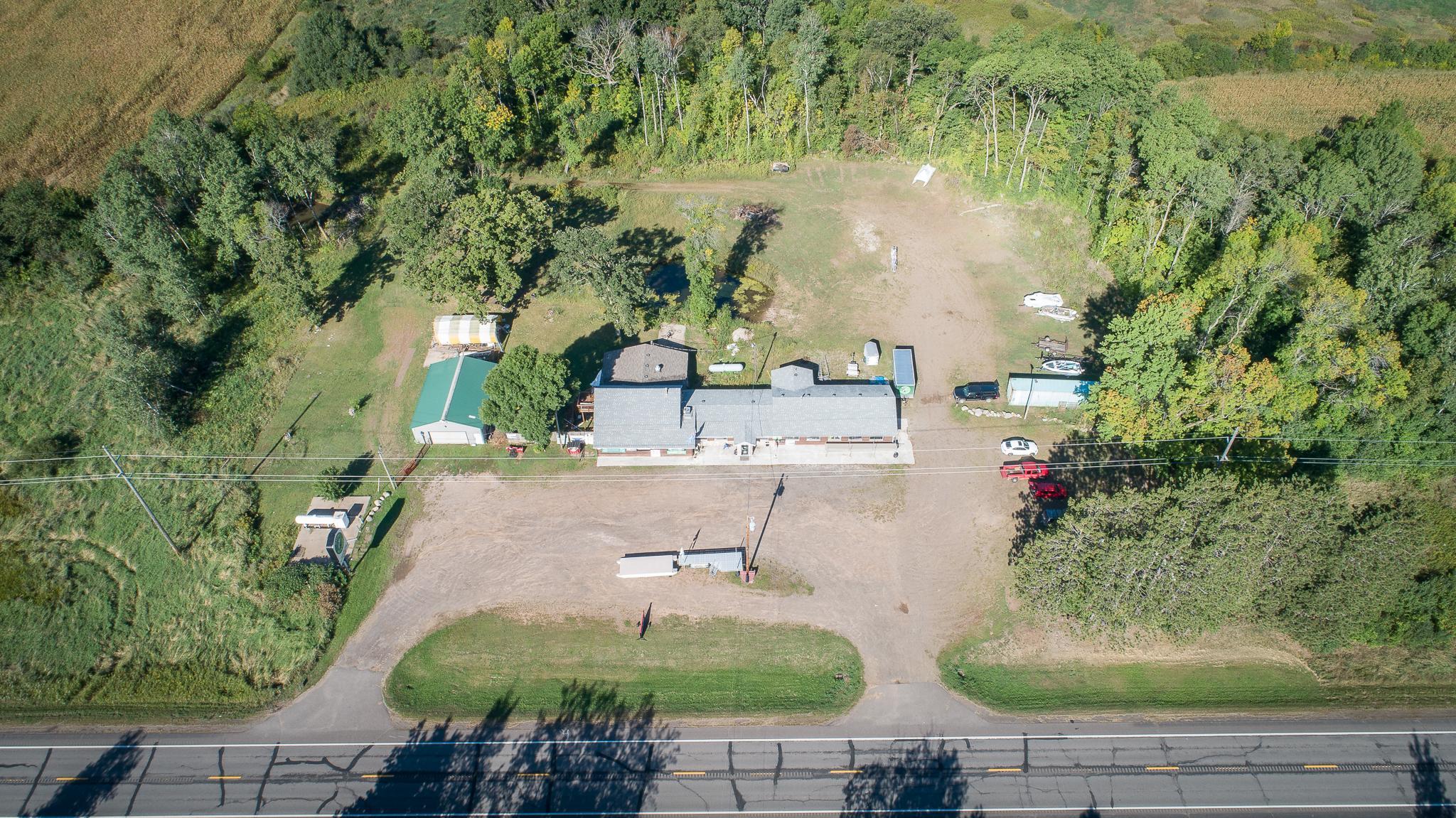 Aerial view/2.82 acre site