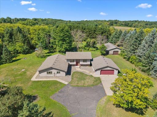 Spacious 4-Bedroom, 2-Bath Multi-Level Home on a Private 3.4-Acre Setting with Guest Suite & 24x44 Pole Building