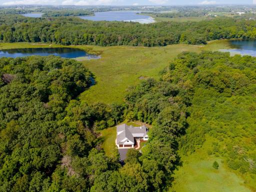 The seclusion is real and this is not the Boundary Waters! Paved roads to your doorstep, located on a Cul-de-sac and you can be at Target Center in 40.