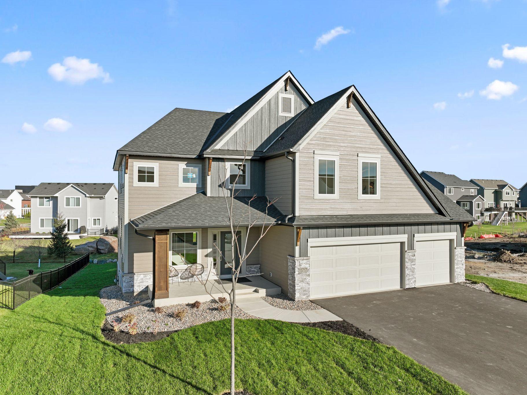 LP SMartSide painted front elevation
