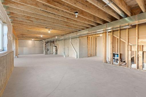 Unfinished lower level