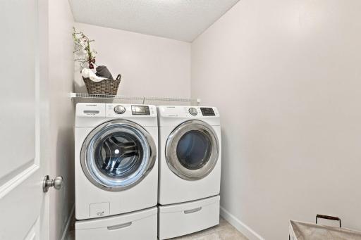 Laundry just steps away.