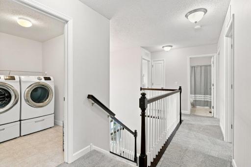 Enjoy the convenience of four bedrooms and laundry located on the upper level.
