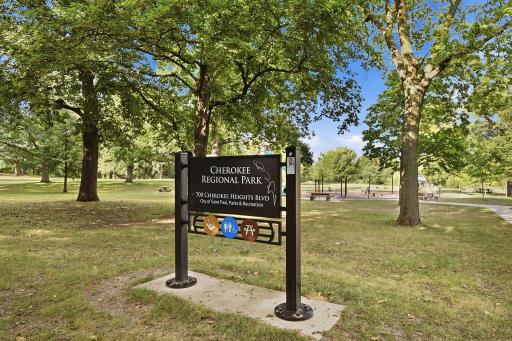 The home is just one block to Cherokee Park. The park contains playgrounds, tennis courts, basketball courts, bbq grills, and more spread out across 100 acres of land that overlooks the Mississippi River.