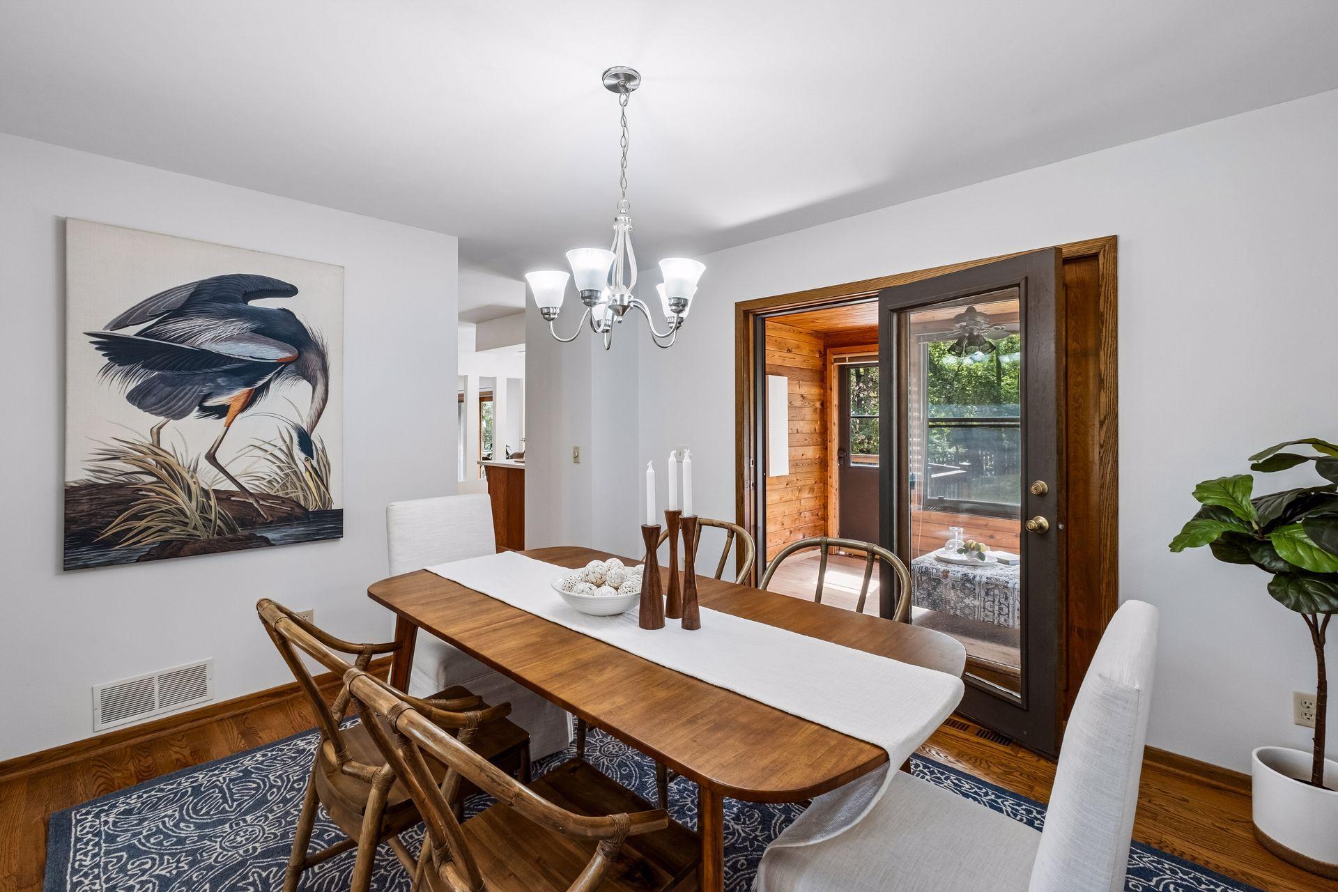 Designed for effortless flow, the formal dining room offers easy access to the kitchen, living room, and sunroom - perfect for entertaining and everyday living.