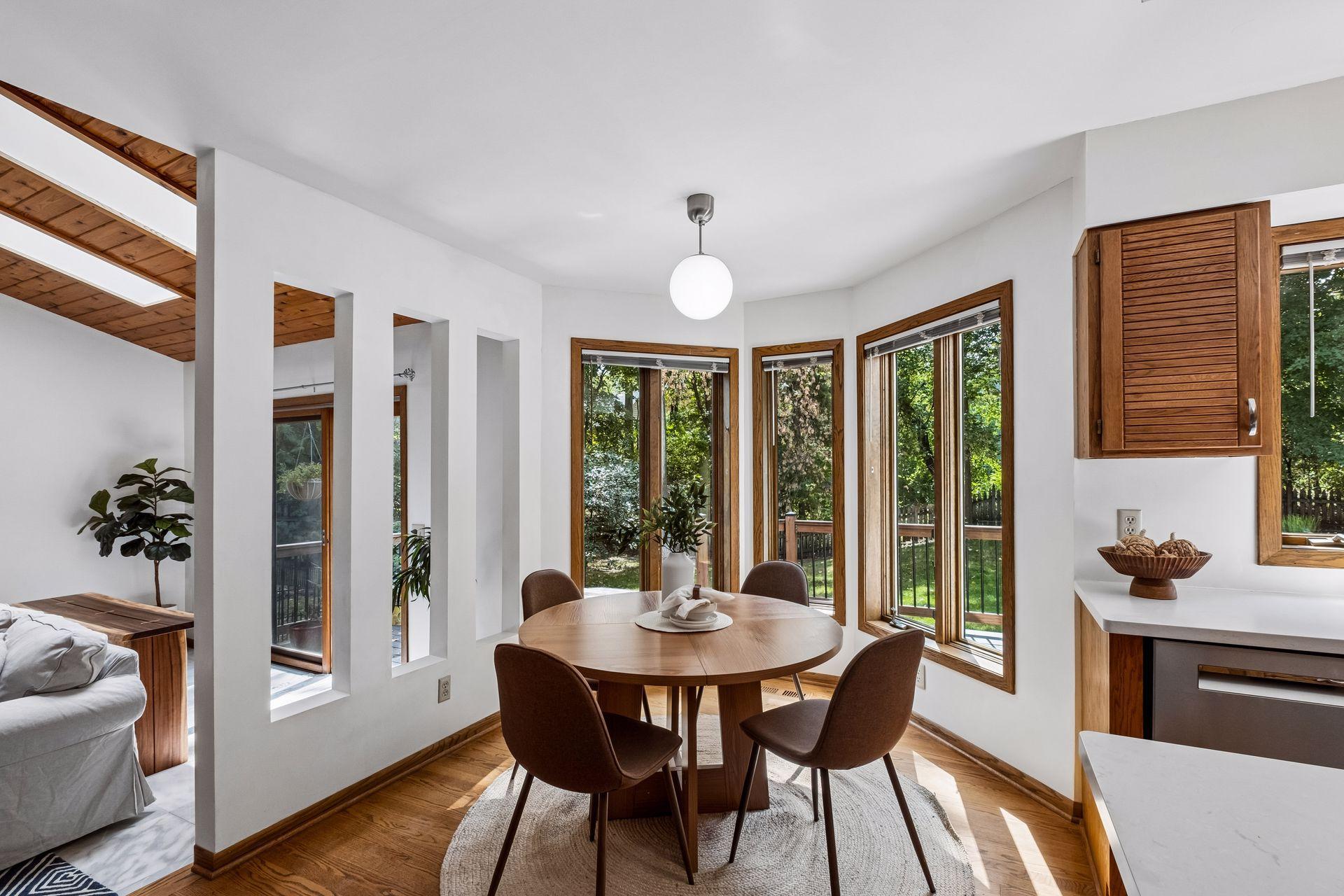 Informal dining area.