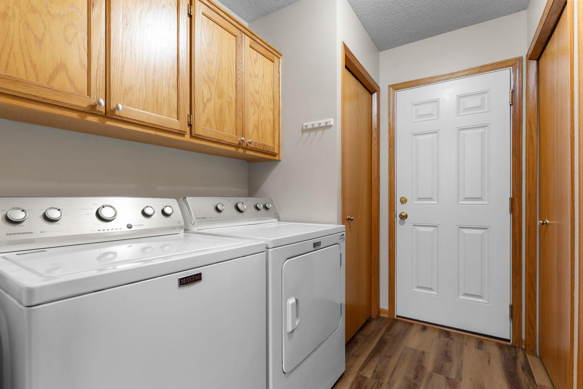 Laundry off the mudroom.