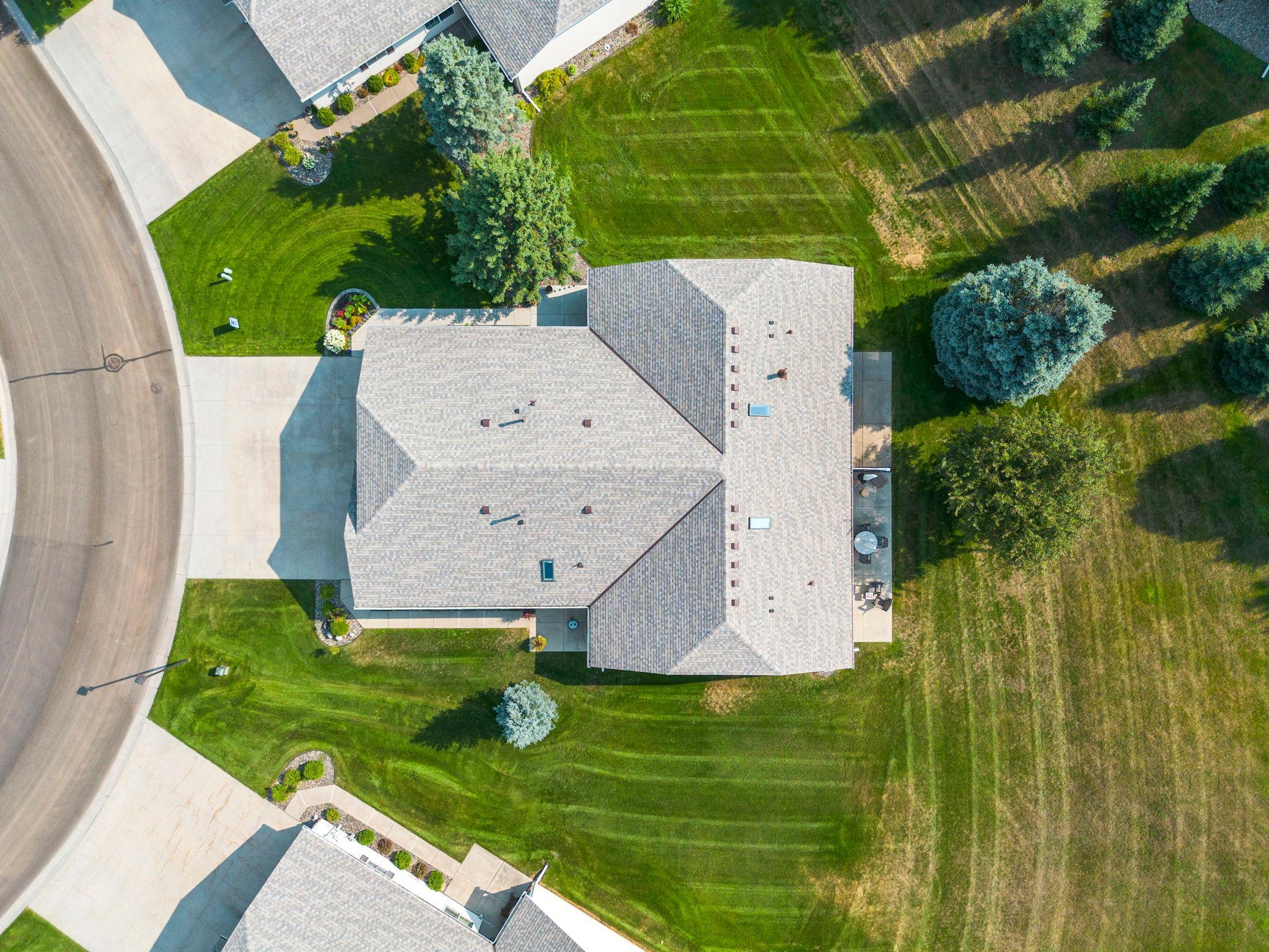 Stunning lot with beautiful landscaping.