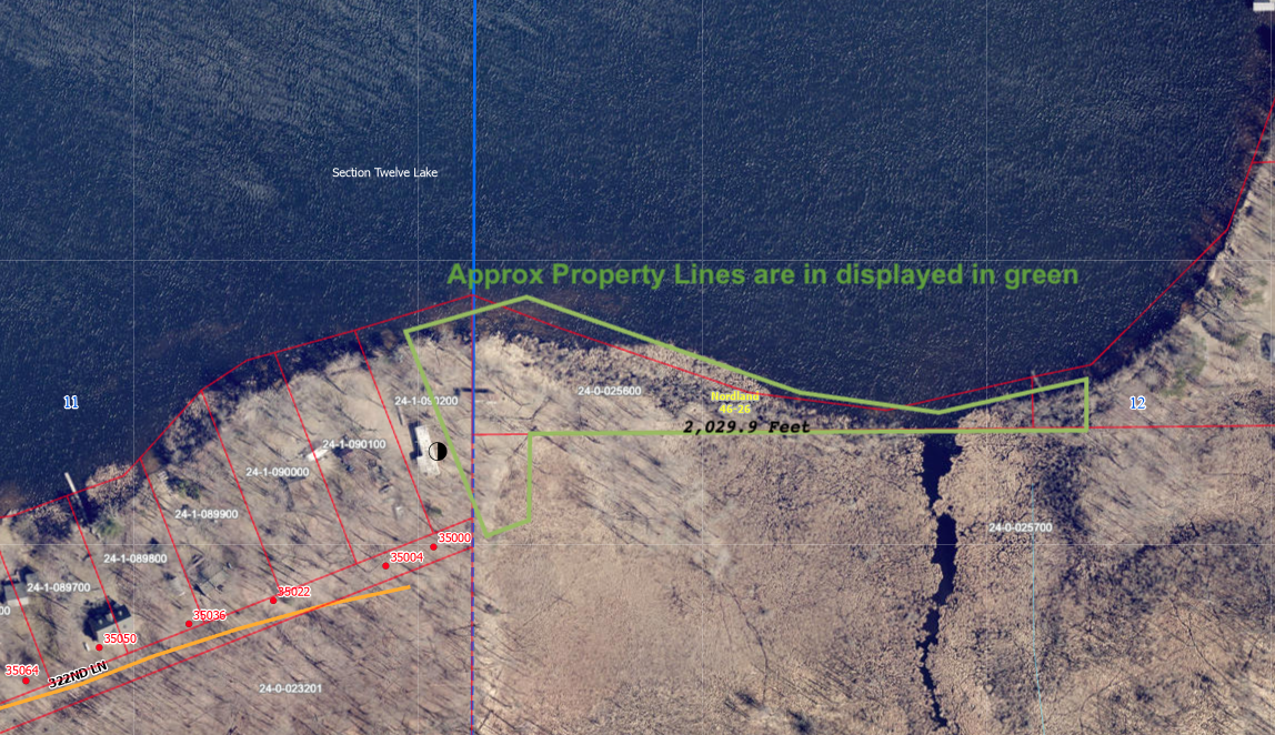 Approximate Lot lines