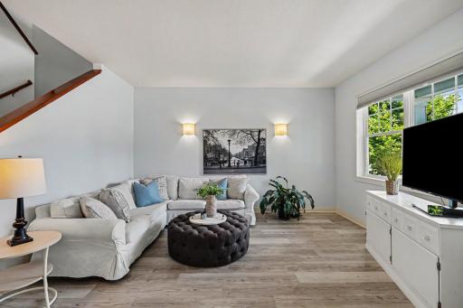 Living Room is right off the foyer on the right.