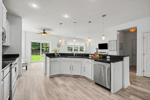 Another view of the Kitchen with the larger center island.
