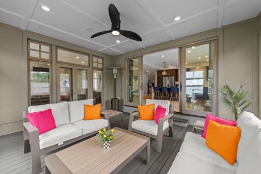 An idyllic setting for morning coffee, summer dinners and sunset gatherings.