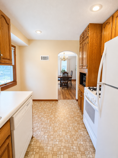 View from Kitchen to Dining Room