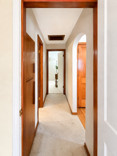 Hallway to Bathroom and Family Room Area