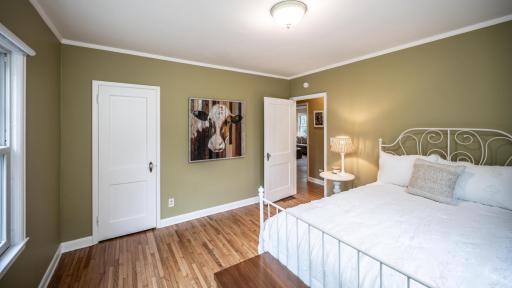 Main level bedroom is perfect for guests