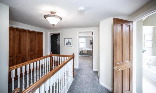 Moving upstairs, you'll love the large landing