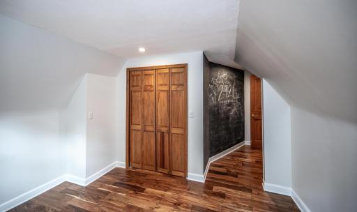 The second bedroom on the upper level