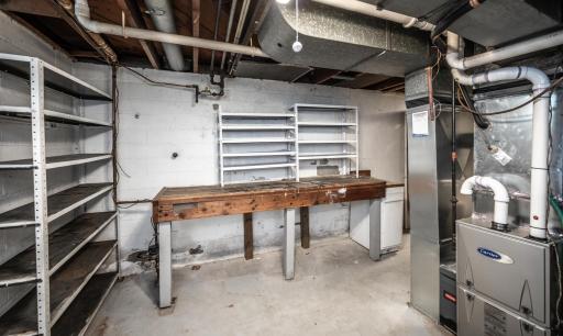 Utility room is large and flexible for lots of usess