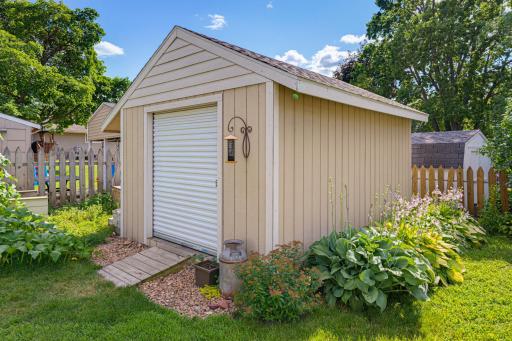 A 12'x16' storage shed is included in the backyard.